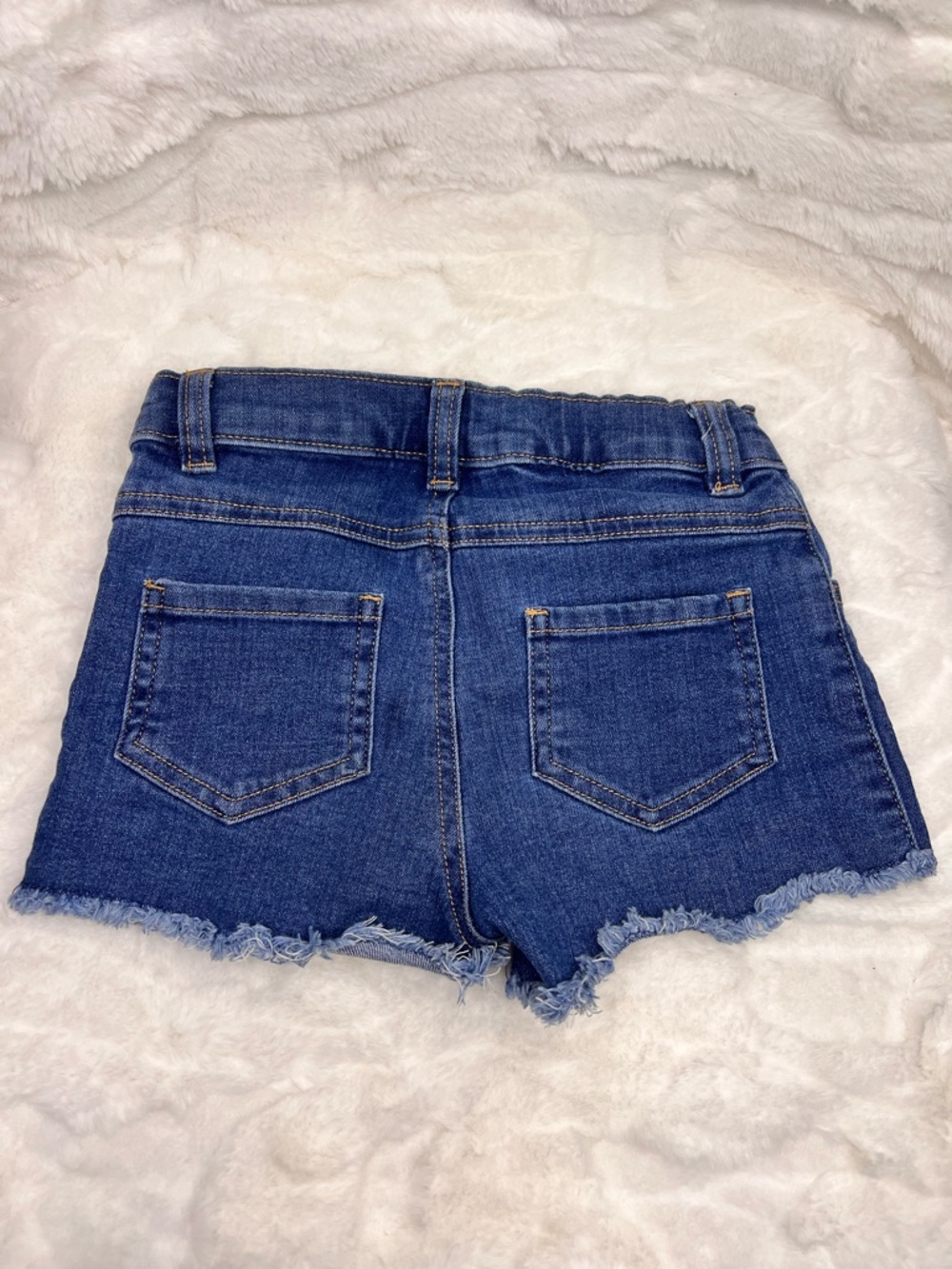 Garanimals Dark Blue Frayed Hem Denim Shorts - Picture 7 of 7